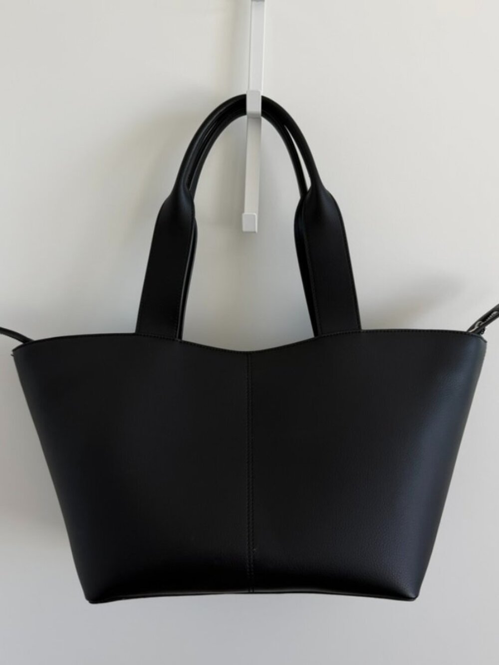 Freja NYC Black Leather Bleecker Tote